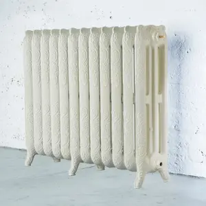 Arroll Montmartre Cream 3 Column Radiator, (W)994mm x (H)760mm