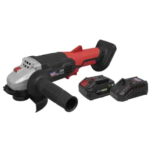 Sealey SV20 Series Cordless Angle Grinder Kit 115mm 20V 4Ah CP20VAGBKIT1