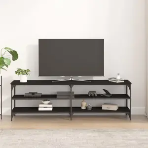 Berkfield TV Cabinet Black 160x30x50 cm Engineered Wood