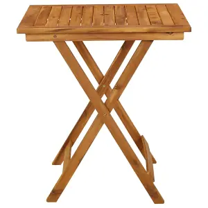 Berkfield Folding Garden Table 70x70x75 cm Solid Acacia Wood