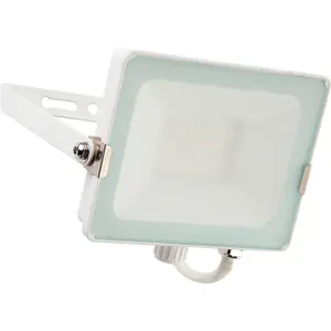 4 PACK Outdoor Waterproof LED Floodlight - 30W Cool White LED - Matt White