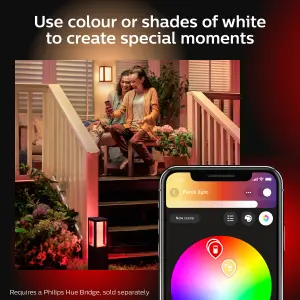 Philips Hue Impress White & Colour Ambiance LED Smart Outdoor Pedestal Light