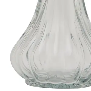 Batura Bud Vase Medium - Glass - L6 x W6 x H9 cm - Clear