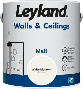 Leyland Walls & Ceilings White Blossom Matt Paint 2.5L