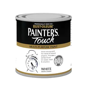 Rust-Oleum Painter's Touch White Satinwood Multi-surface paint, 250ml