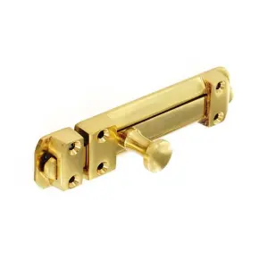 Securit Br Door Bolt Gold (100mm)