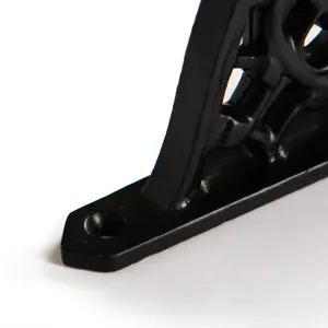 Hammer & Tongs Honeycomb Iron Shelf Bracket - D100mm - Black - Pack of 2