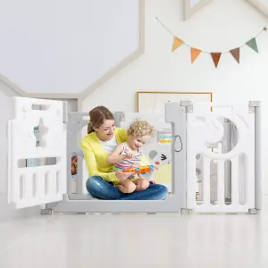 Foldable 18 Panel Baby Playpen Playhouses