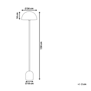 Metal Floor Lamp Copper MACASIA