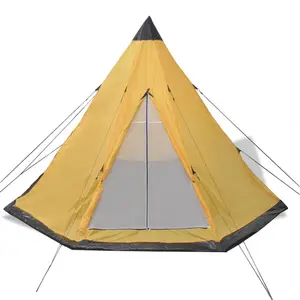 4 Person Tent Yellow