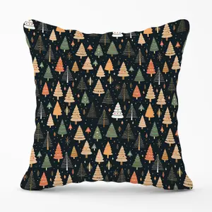 Boho Inspired Christmas Trees Outdoor Cushion 45cm x 45cm