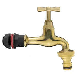 water butt/rain barrel adaptor +antique style brass tap(requires a 21mm hole)