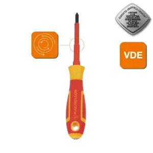 Magnusson Pozi VDE Screwdriver PZ1 x 75mm