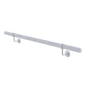 Matt White Stair Handrail Kit - 1.2m X 40mm