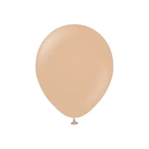 Kalisan Latex Retro Balloons (Pack of 100) Desert Sand (One Size)