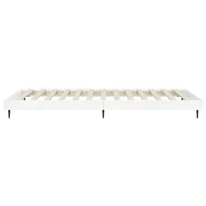 Berkfield Bed Frame High Gloss White 100x200 cm Engineered Wood