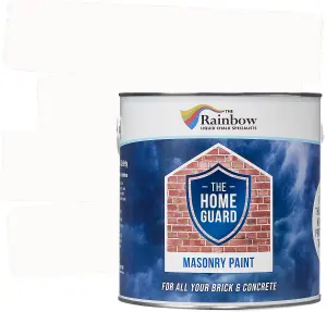 HOME GUARD MASONRY PAINT BRILLIANT WHITE 5 LITRE