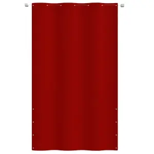 Berkfield Balcony Screen Red 140x240 cm Oxford Fabric