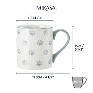 Mikasa Pawfect Cat Parent 280ml Straight-Sided Mug