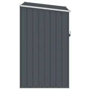 Berkfield Garden Shed Anthracite 87x98x159 cm Galvanised Steel