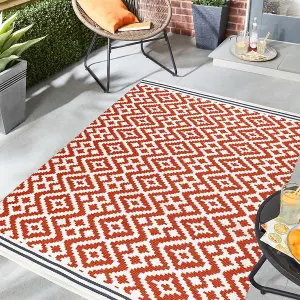 Origins Aztec Terracotta/Grey Rug 160 X 230