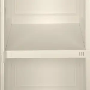 Berkfield Plastic Cabinet 40x43x85.5 cm Wood Design Cream