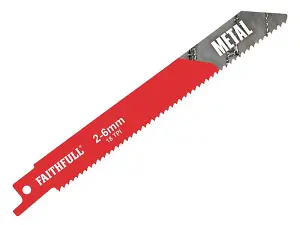 Faithfull - S918E Sabre Saw Blade Metal 150mm 18 TPI (Pack of 5)