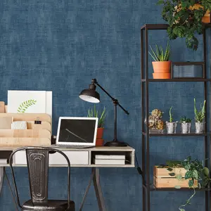 Galerie Into The Wild Blue Textured Plain Wallpaper Roll