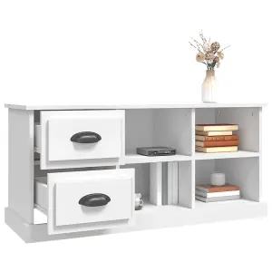 Berkfield TV Cabinet White 102x35.5x47.5 cm Engineered Wood