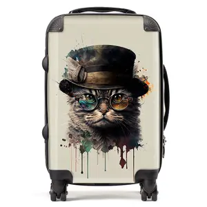 Cat And Hat Splashart Suitcase - Cabin