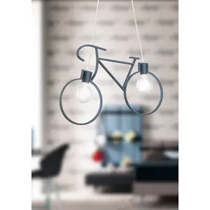 Luminosa Bike Pendant Ceiling Light, Blue