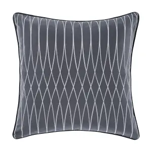 Linen House Northbrook Geometric 100% Cotton Feather Filled Cushion