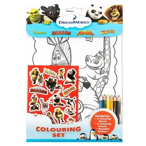 DreamWorks Colouring Set Multicoloured (One Size)