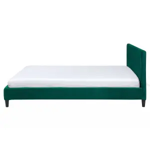 Velvet EU King Size Bed Emerald Green FITOU