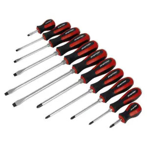 Sealey Screwdriver Set 11pc Hammer-Thru AK4933