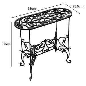 Woodside XL Heavy Duty Cast Iron Potted Plant Stand