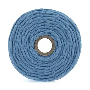 Trim: Macramé Cord: Cotton: 87m x 4mm: 0.5kg: Pale Blue