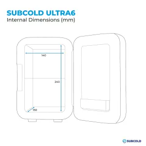 Subcold Ultra 6L Mini Fridge - White