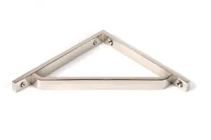 Polished Nickel Barton Shelf Bracket (150mm x 150mm)