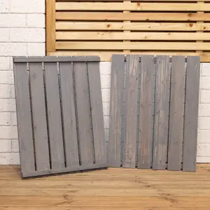 Pack of 2 Grey Washed Back Panels Only for SA BINS2 Single Bin Storage