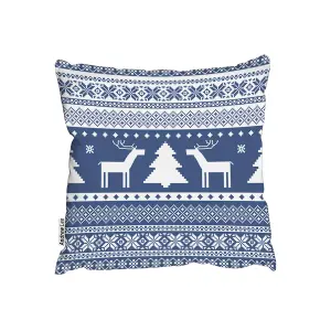 Knitted ornamental pattern (cushion) / 45cm x 45cm