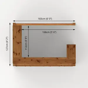 Mercia Painted 6 x 4ft Pressure Treated Garden Bar (Installation Included)