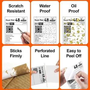 6x4 Inch (100m x 150mm) Shipping Label roll - 500 labels per roll