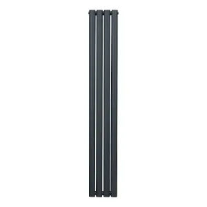 Oval Radiator - 1600 x 240mm - Anthracite