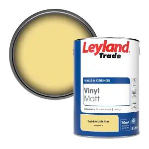 Leyland Trade Vinyl Matt Walls & Ceilings Emulsion Paint Twinkle Little Star (PPG1211-4) 5L