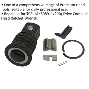 Premium 1/2 Inch Drive Repair Kit for Compact Head Ratchet Wrench