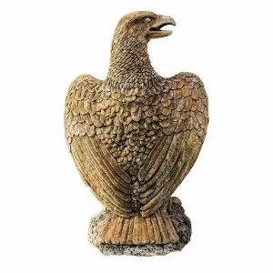 Giant Golden Eagle Stone Cast  Garden Statue