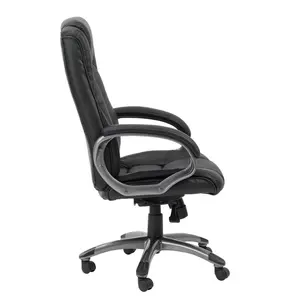 Genuine Leather Executive Chair Black