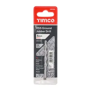 Timco - Ground Jobber Drills - HSS M2 (Size 5.0mm - 1 Each)