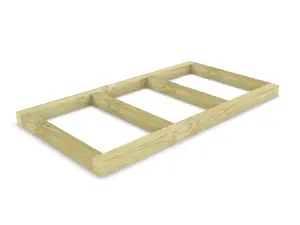 Wooden shed bases 6x3 (W-177cm x D-94cm), made of 38mm x 89mm